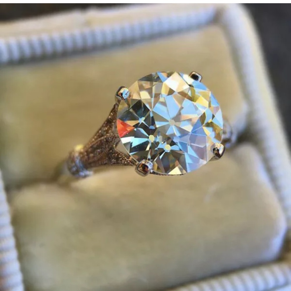 Fashion 925 Silver Rings White Sapphire Ring - Picture 2 of 5